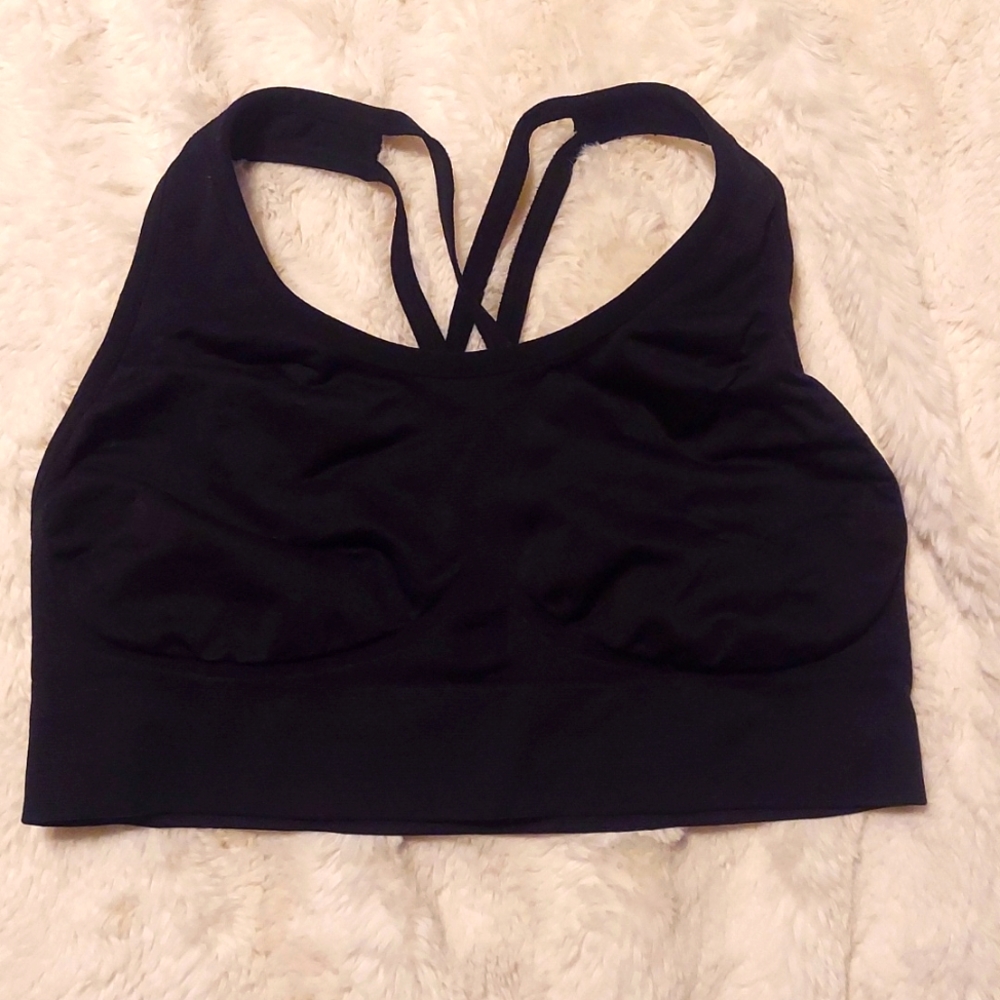 Scrappy back sports bra